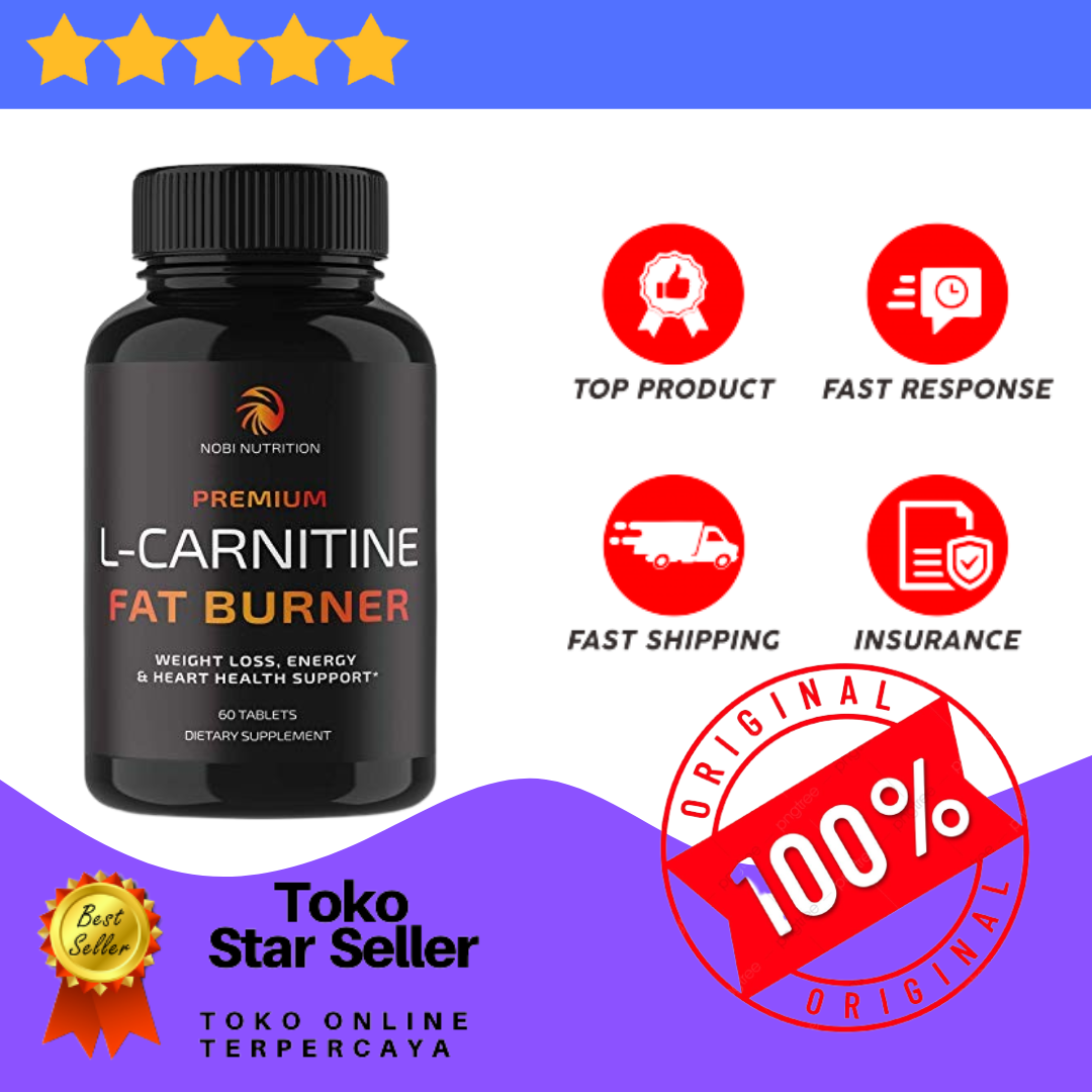  Nobi Nutrition Premium L-Carnitine Fat Burner 60 Tablets