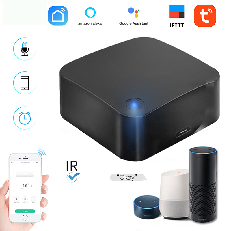 Smart Life/Tuya APP Điều Khiển Từ Xa Cho TV Điều Hòa Không Khí WIFI + IR Hồng Ngoại Làm Việc Alexa Google IFTTT