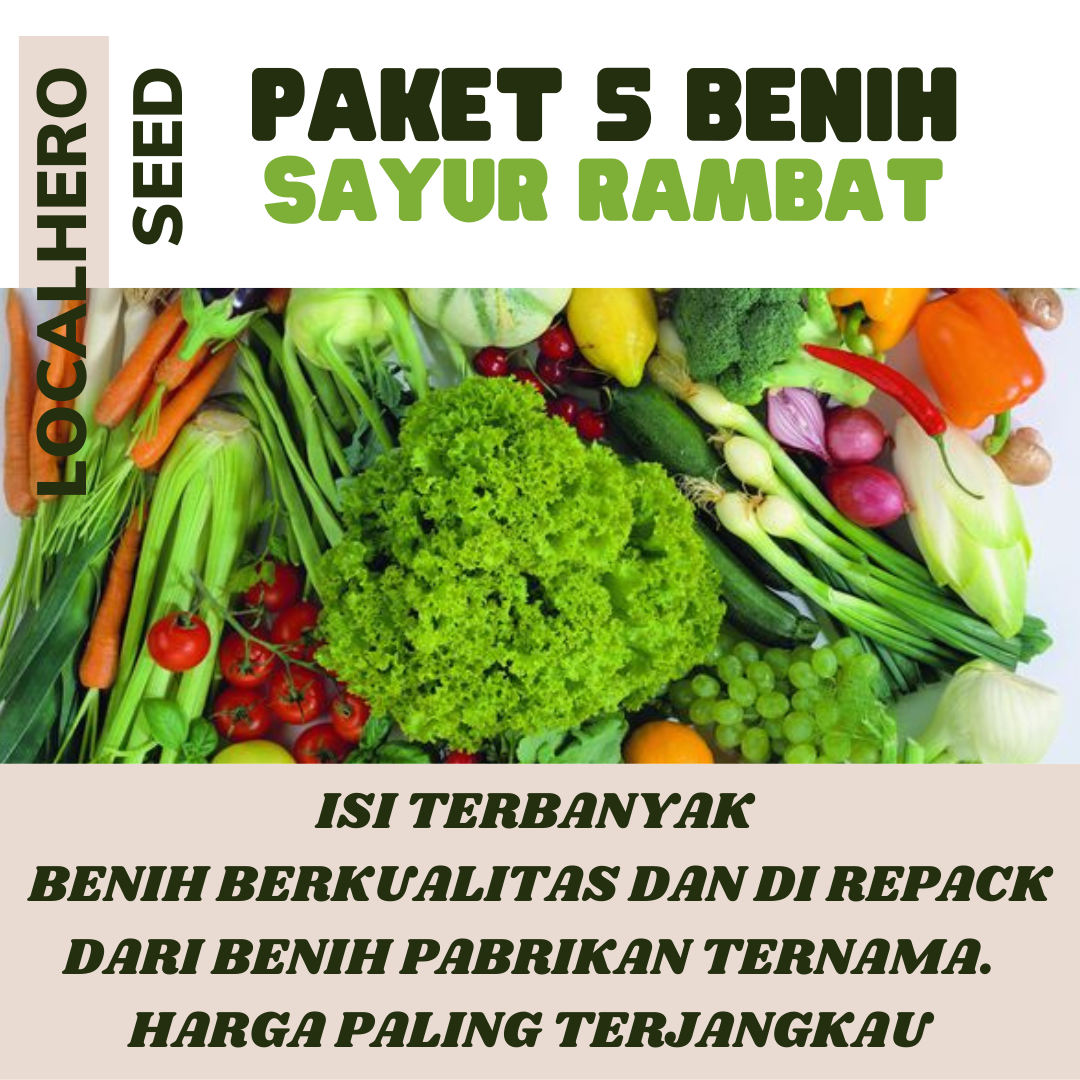 Jual Macam Benih Paket Sayuran Rambat Bibit Sayur Merambat Buncis Kacang Pare Oyong Timun