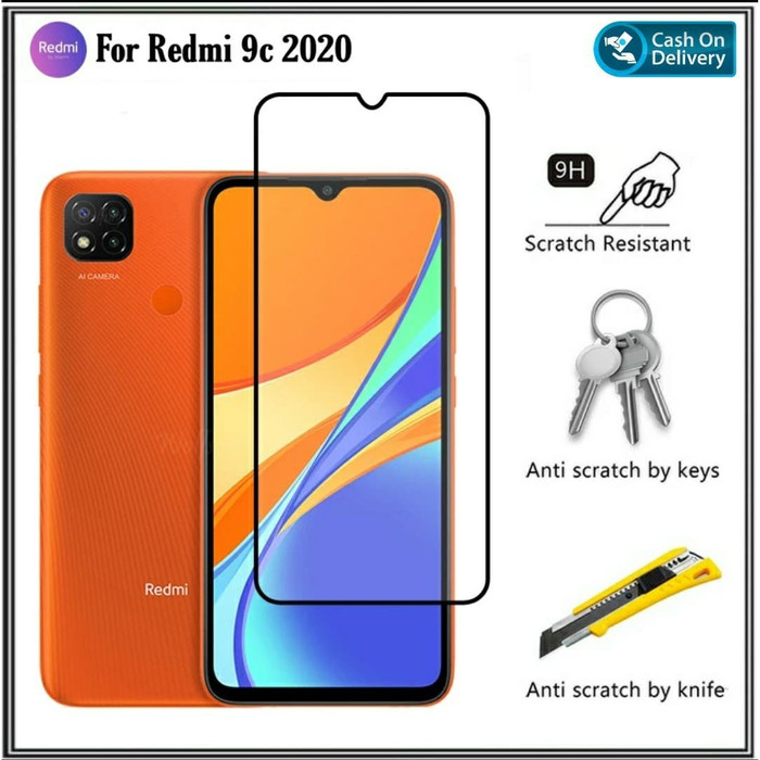 persamaan tempered glass redmi 9c