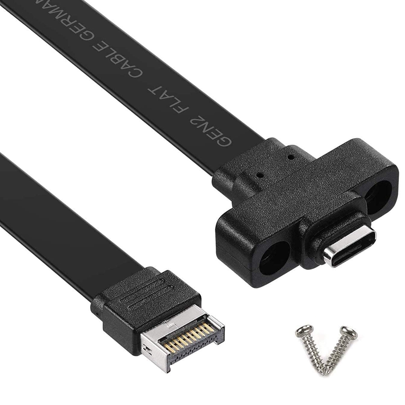 USB 3.1 Front Panel Type E to Type C Extension Cable ,Gen 2  Internal Adapter Cable,with 2 Screws