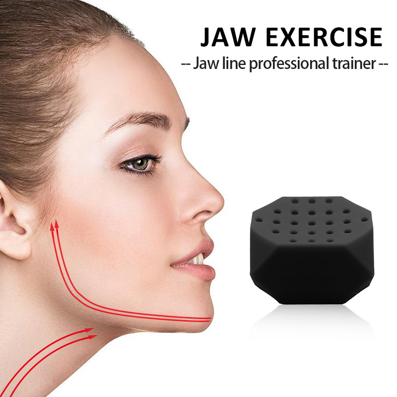 Redwokea โทนเนอร์บำรุงผิวหน้า Jaw Exerciser Jaw Face Neck Exerciser ช่วยลดความเครียด Cravings เกรดอาหารวัสดุซิลิโคน