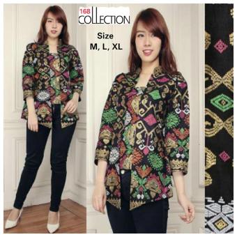 168 Collection Atasan Blouse Dian Tunik Batik-Multicolor