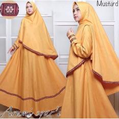 A2/GAMIS SYARI BALLOTELI ARUMI SONGKET/GAMIS SYARI POLOS/1 SET BAJU SAMA JILBAB BAGUS DAN MURAH
