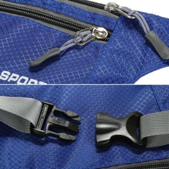 Adapula Waterproof sabuk berjalan tas pinggang tas olahraga luar ruangan berkemah mendaki tas Zip - ?