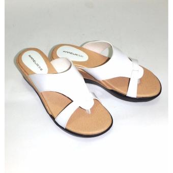 Gambar Aerilyn sandal wedges wanita trixie white