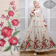 Afifahstore Gamis Syari Muslim Wanita Busui Gaun Muslimah Maxi Dress Lengan Panjang Jaguart.