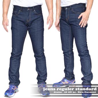 Gambar AHF Celana Panjang Jeans Regular Fit Standard Pria   Biru Garment