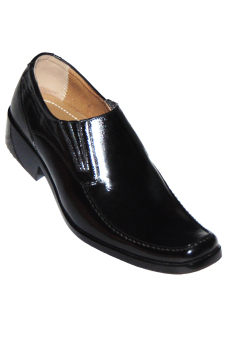 Gambar Aldhino Collection Genuine Leather Shoes   Pantofel For Men  Colonia 1273   Hitam