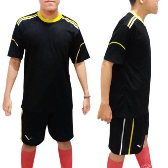 Gambar All Sport Baju Setelan Kaos Bola KB 003   Hitam   Kuning
