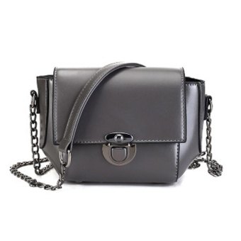 Amart Fashion Tas Kurir Wanita Vintage Tas Selempang Bahu Kasual Kulit Berantai Jepit Kunci Pebruari 2019 - 2 Amart Fashion tas kurir wanita Vintage tas selempang bahu kasual kulit berantai jepit kunci - 2