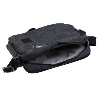 Amart Korean Canvas Mens ShoulderBag Handbag Crossbody Messenger Sling Bags(Black) - Intl Desember 2018 - 5 Amart Korean Canvas Mens ShoulderBag Handbag Crossbody Messenger Sling Bags(Black) - intl - 5
