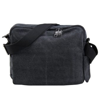 Amart Korean Canvas Mens ShoulderBag Handbag Crossbody Messenger Sling Bags(Black) - Intl Desember 2018 - 4 Amart Korean Canvas Mens ShoulderBag Handbag Crossbody Messenger Sling Bags(Black) - intl - 4