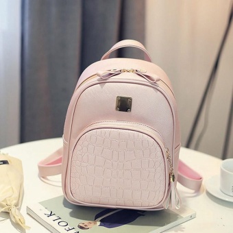 Amart Women Backpacks PU Leather Shoulder Crocodile Pattern Mini Bags - Intl Juli 2019 - 2 Amart Women Backpacks PU Leather Shoulder Crocodile Pattern Mini Bags - intl - 2