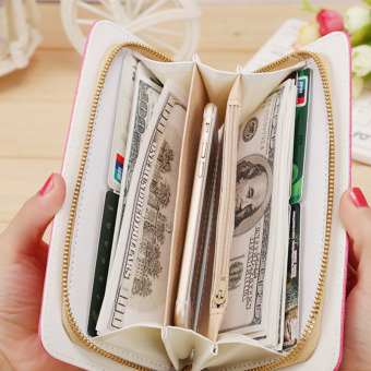 Amart Women Long Wallet Crown Clutch Purse With Coin Bags WalletsSky Blue - Intl Pebruari 2019 - 3 Amart Women Long Wallet Crown Clutch Purse With Coin Bags WalletsSky Blue - intl - 3