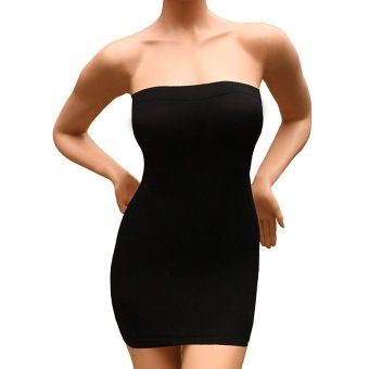 Jual Andux Sexy Slimming Tube Top Stretch Strapless Slip Mini Dress SS
W03 Black intl Online Review