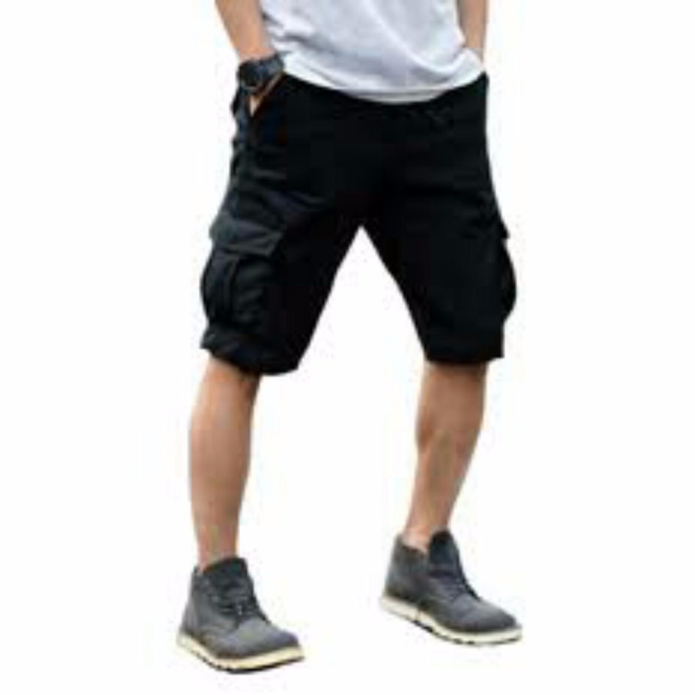 Arfi celana cargo pendek hitam