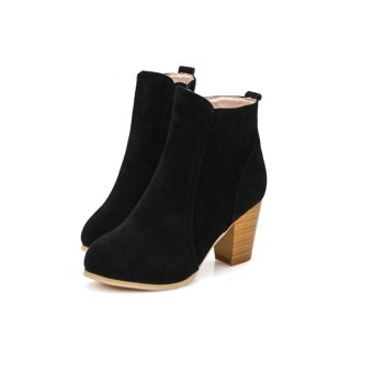 Gambar Autumn Winter Boots With High Heels Boots Shoes Martin Boots WomenAnkle   intl