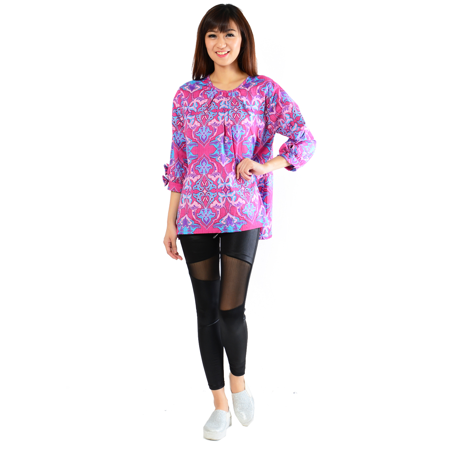 Ayako Fashion Blouse Batik Lydia - (Ungu) Ayako Fashion Blouse Batik Lydia - (Ungu)
