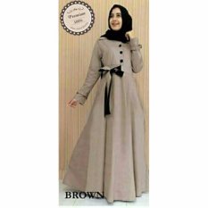 Ayako Fashion Dress Maxi Elena - (Brown)