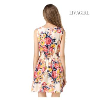 Baju Dress Gaun Wanita Banyak Motif Import Murah - Pink Floral Desember 2018 - 3 Baju Dress Gaun Wanita Banyak Motif Import Murah - Pink Floral - 3