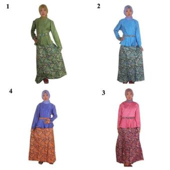 Gambar Baju Gamis Muslim Batik I Busana Muslim Wanita Gamis Baloteli Nayya