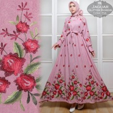 Baju Gamis Syar'i Fashionable - Maxi Ja guar Gliter Bordir