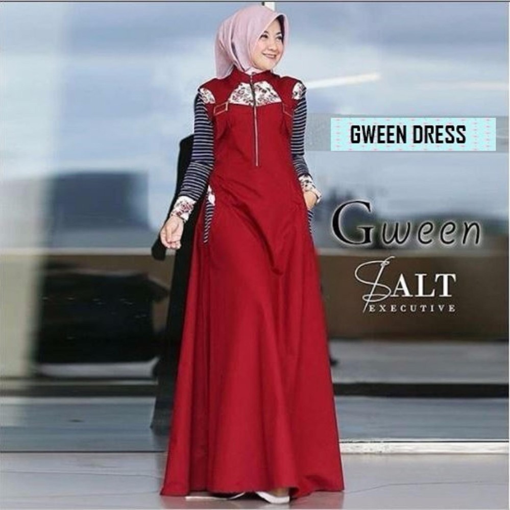 Baju Wanita Baju Gamis Baju Muslimah Gween Dress