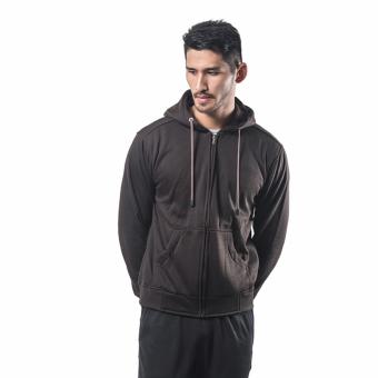 Bajukitaindonesia Jaket Hoodie Zipper Polos COKLATTUA - M-XL