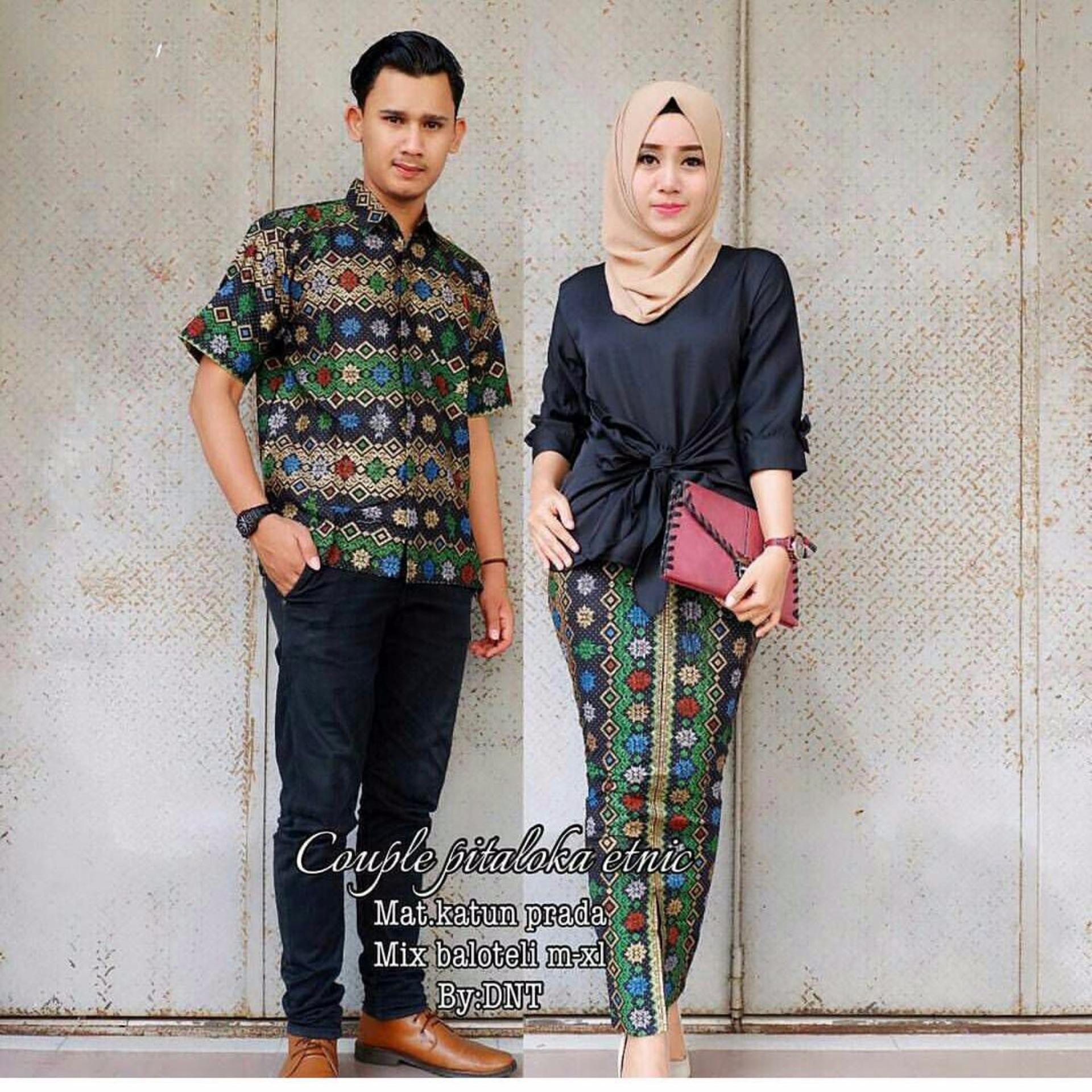 MURAH Batik  Couple  Baju  Batik  Sarimbit Pitaloka Etnic 