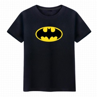  Jual  Batman warna  generasi klasik logo t shirt Hitam  