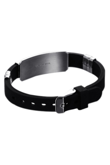 Bluelans(R) Gelang Stainless Steel (Hitam) Pebruari 2019 - 2 Bluelans(R) Gelang Stainless Steel (Hitam) - 2