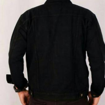 Bohel Jaket Jeans Denim Pria - Black Best Seller Juni 2018 - 2 Bohel Jaket Jeans Denim Pria - Black Best Seller - 2