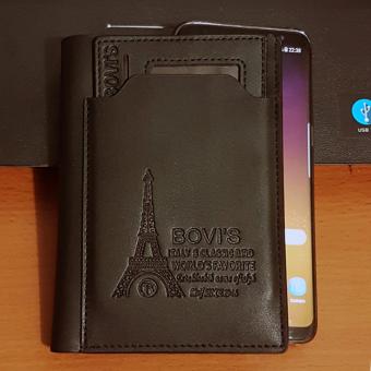 Bovis PU Leather Wallet Dompet Pria 6 Inchi 1382-4 Bifold OriginalImport - Black Januari 2019 - 2 Bovis PU Leather Wallet Dompet Pria 6 Inchi 1382-4 Bifold OriginalImport - Black - 2