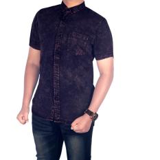 Bsg_Fashion1 Kemeja Jeans Marun Pria Lengan Pendek/Kemeja Casual/Kemeja pria/Kemeja Denim/Kemeja Polos/Kemeja Flanel/Flanel Pria/Baju Distro/Kemeja Distro/Kemeja Batik/Kemeja Songket/Kemeja Pantai/Kemeja Bunga/Baju Pria TM 5384
