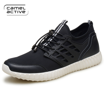 Gambar Camel Active jala jala jala sepatu sepatu pria kasual (Hitam)