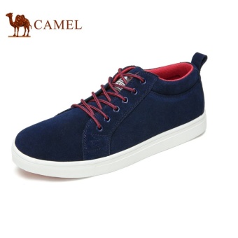 Gambar Camel Men s Fashion Comfort Light Sport Casual Flat Shoes(Blue)  intl