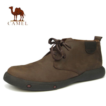 Gambar CAMEL Men s martin boots genuine leather casual male ankle bootsleather tooling boots(brown)