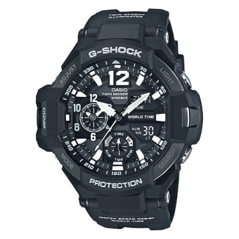 Gambar Casio G Shock Gravitymaster Series Jam Tangan Pria   Hitam   Strap Karet   GA 1100 1ADR