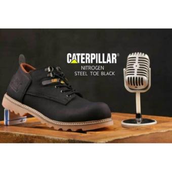 Gambar Caterpilar   Sepatu Boot Kulit Caterpilar   Black