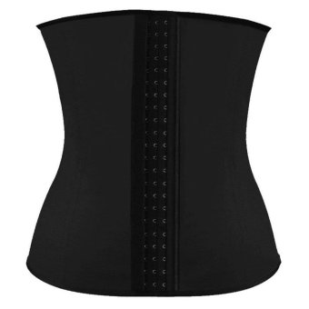 Gambar CatWalk getah karet pinggang pelatih Cincher Underbust korset tubuhShapewear S XXL(Hitam)   International