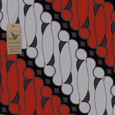 Cek Batik - Kain Motif Batik Parang Abu Warna Unik (Peach Red)