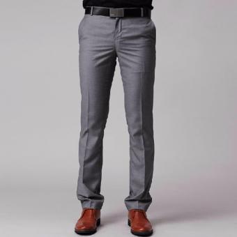 Celana Bahan Slimfit Wool Abu Abu Muda / Celana Bahan Slimfit Wool Pria/ Celana Kantor Wool Warna Abu Abu Muda Juni 2018 - 2 Celana bahan slimfit wool abu abu muda / Celana bahan slimfit wool pria/ celana kantor wool warna abu abu muda - 2