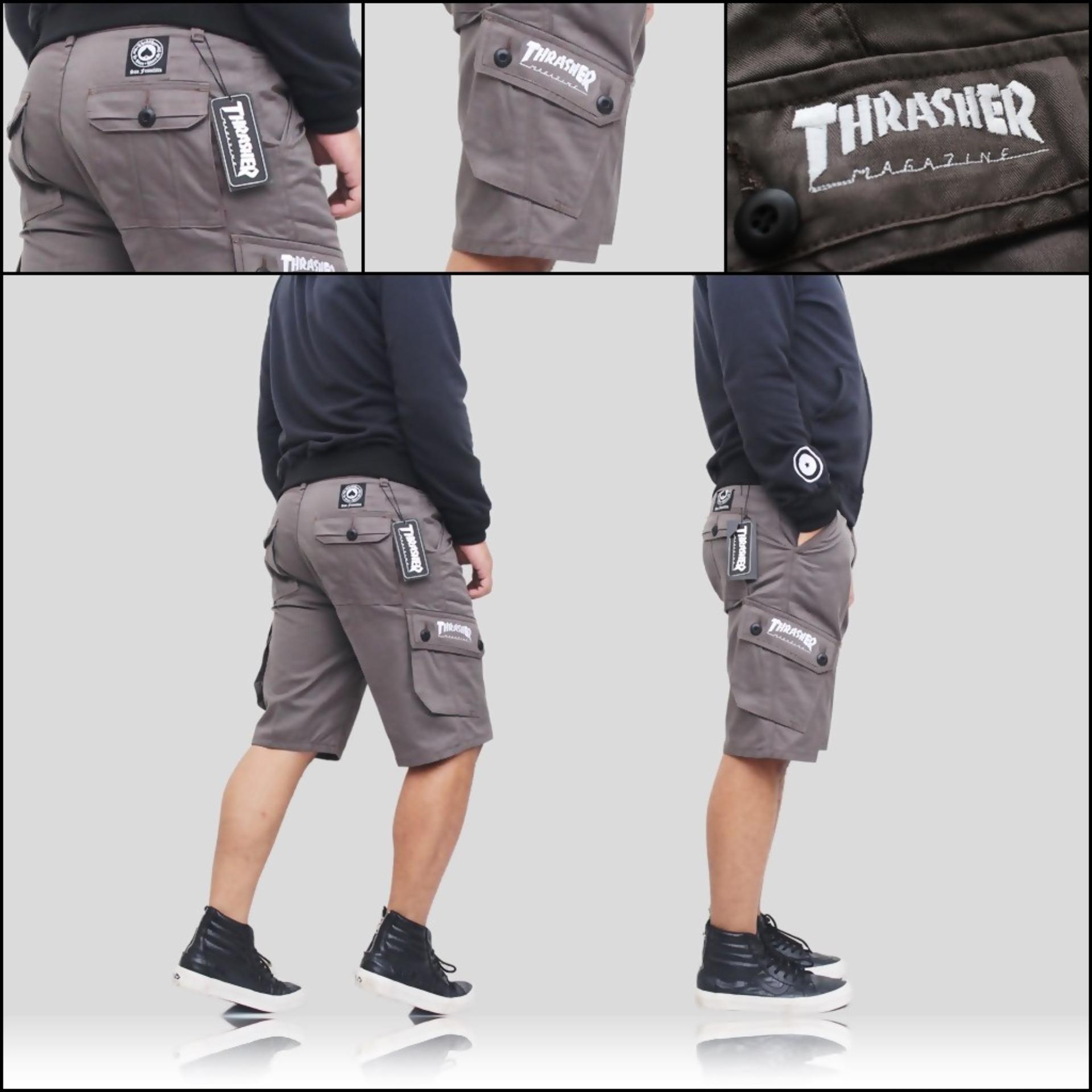 Celana Cargo Abu Thrash Best Seller