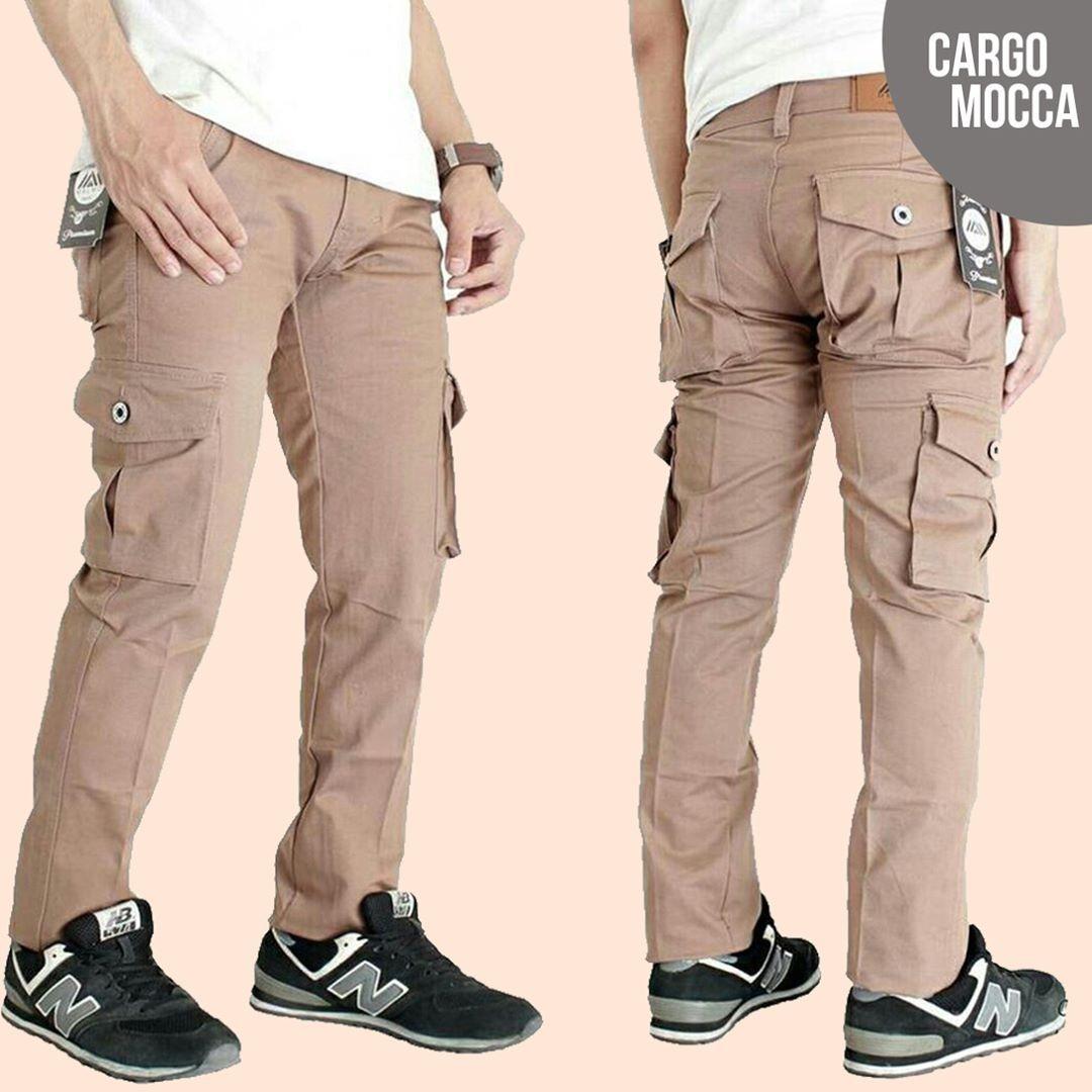 Celana cargo panjang premium - Celana PDL - Abu tua - Hitam - Cream - Navy - Hijau