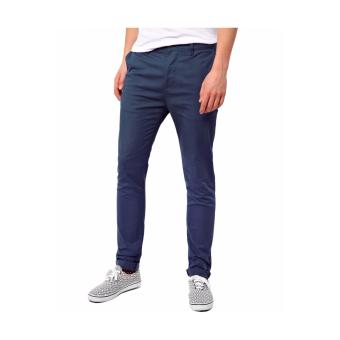 Jual Celana chino pant stylish navy blue Online Terbaik