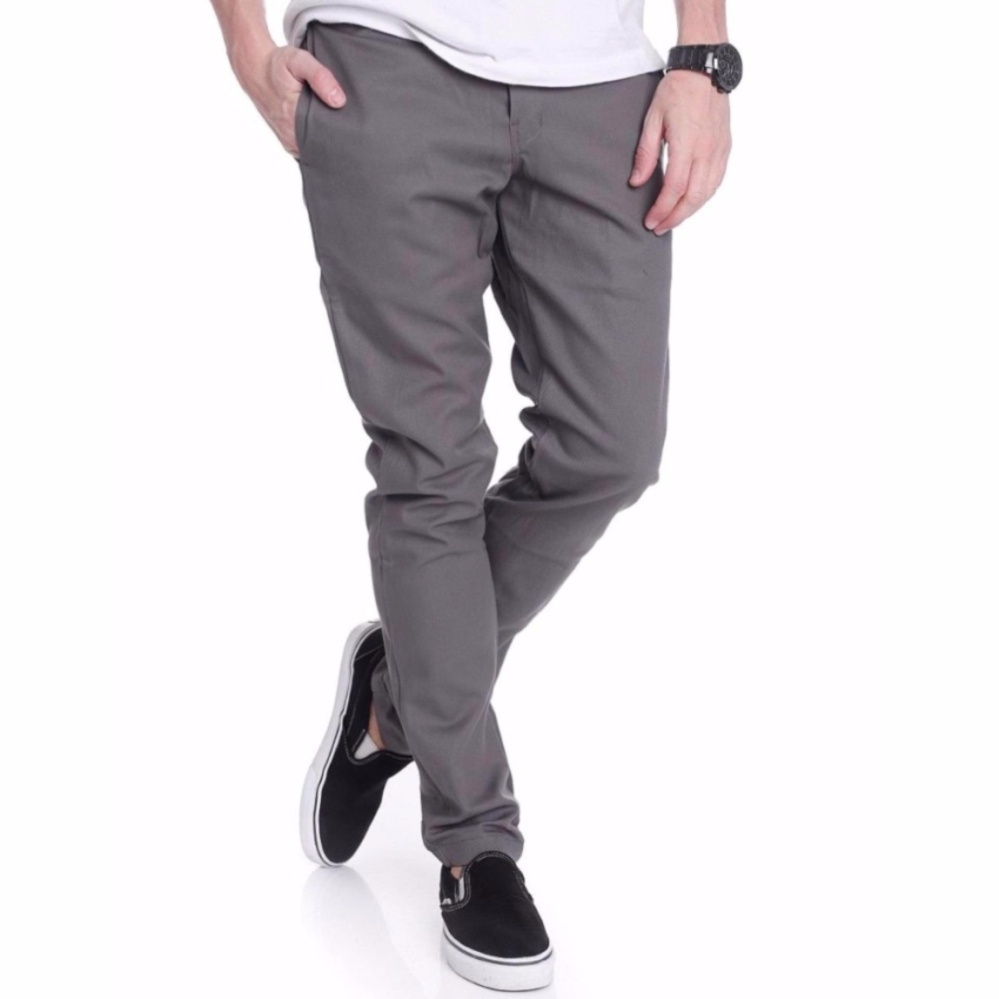 Celana Chino Pria Panjang Exlusive - Grey