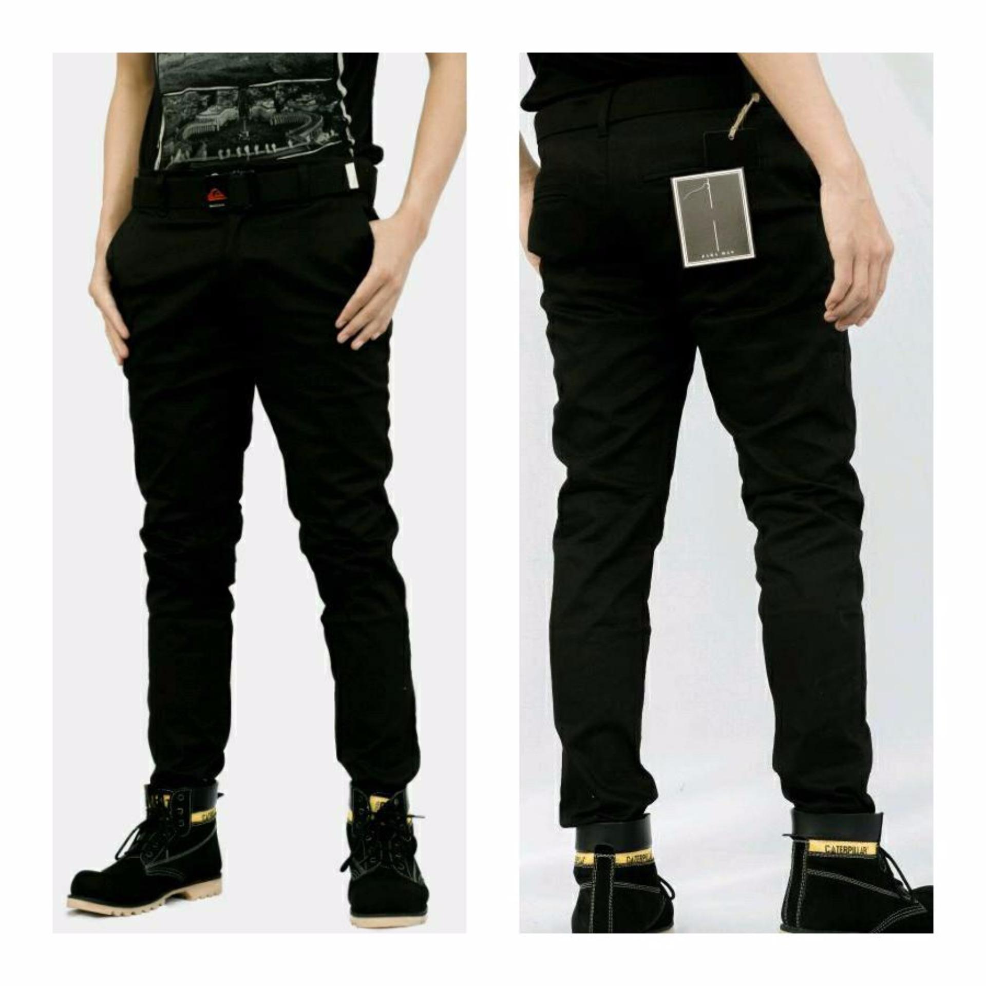 CELANA CHINOS PANJANG // WARNA HITAM