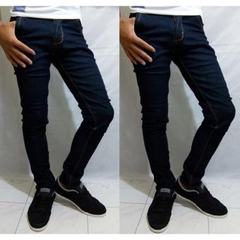 Gambar CELANA JEANS PRIA DENIM SLIM FIT DONGKER BAHAN BAGUS JAHITAN RAPI