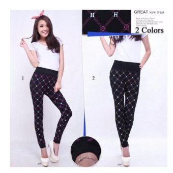 Gambar Celana legging wanita jumbo long pants Herna   02